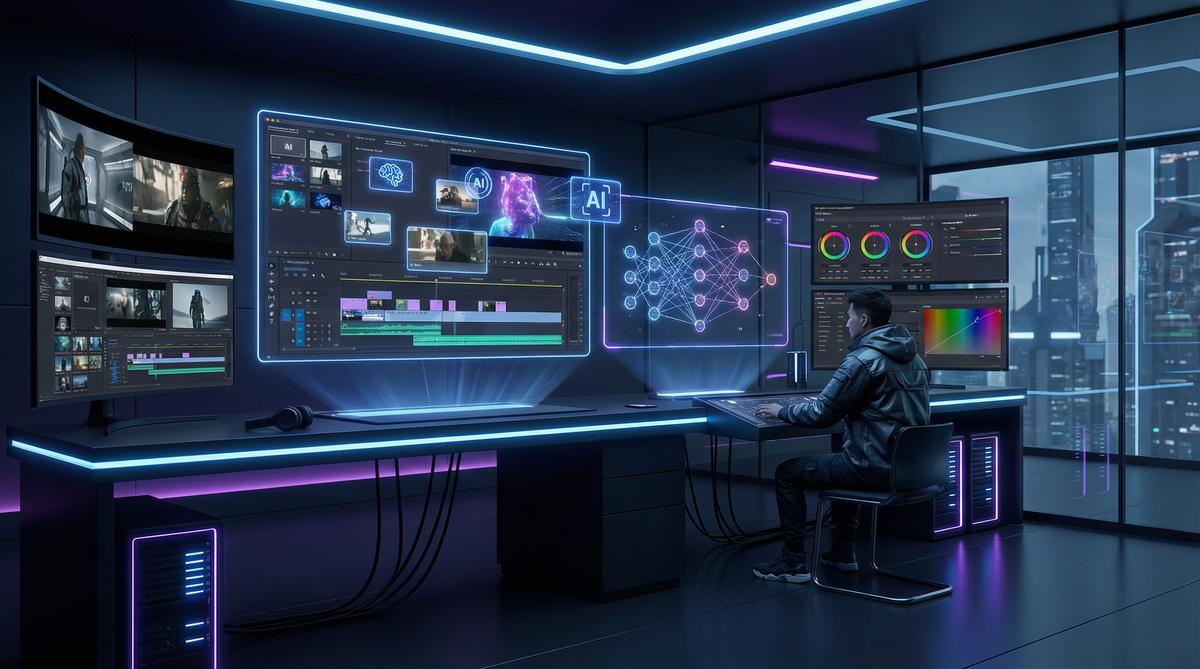 黄色仓库AI视频创作工作室